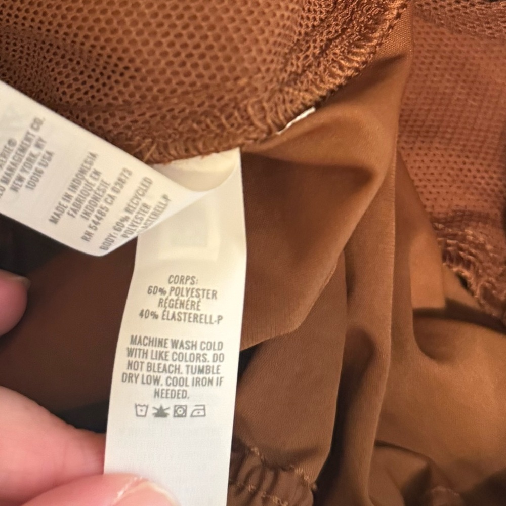 aerie Women's Brown Elastic Hem Wide-Leg Pants - Picture 5 of 6